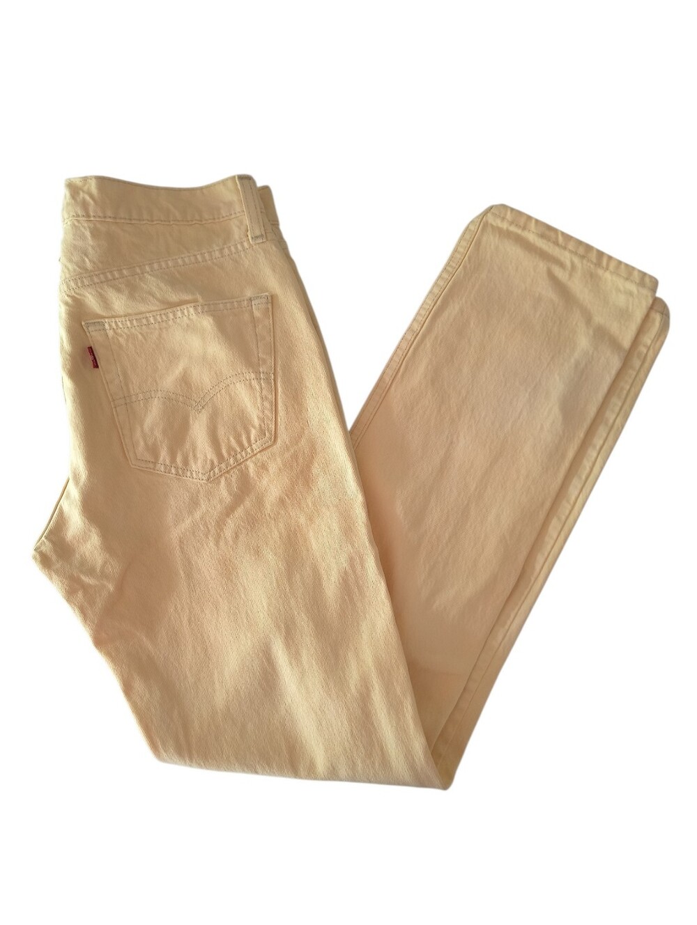 Levi's Women's Yellow Straight-Leg Jeans Size 32